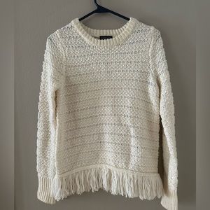 TopShop fringe knit sweater size 2